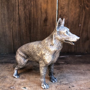 Pewter German Shepard Figurine