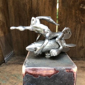Original Coyote Hood Ornament Made In USA