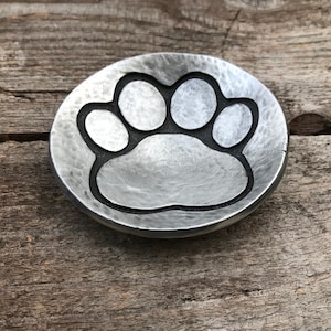 Pewter Large Paw Trinket Dish
