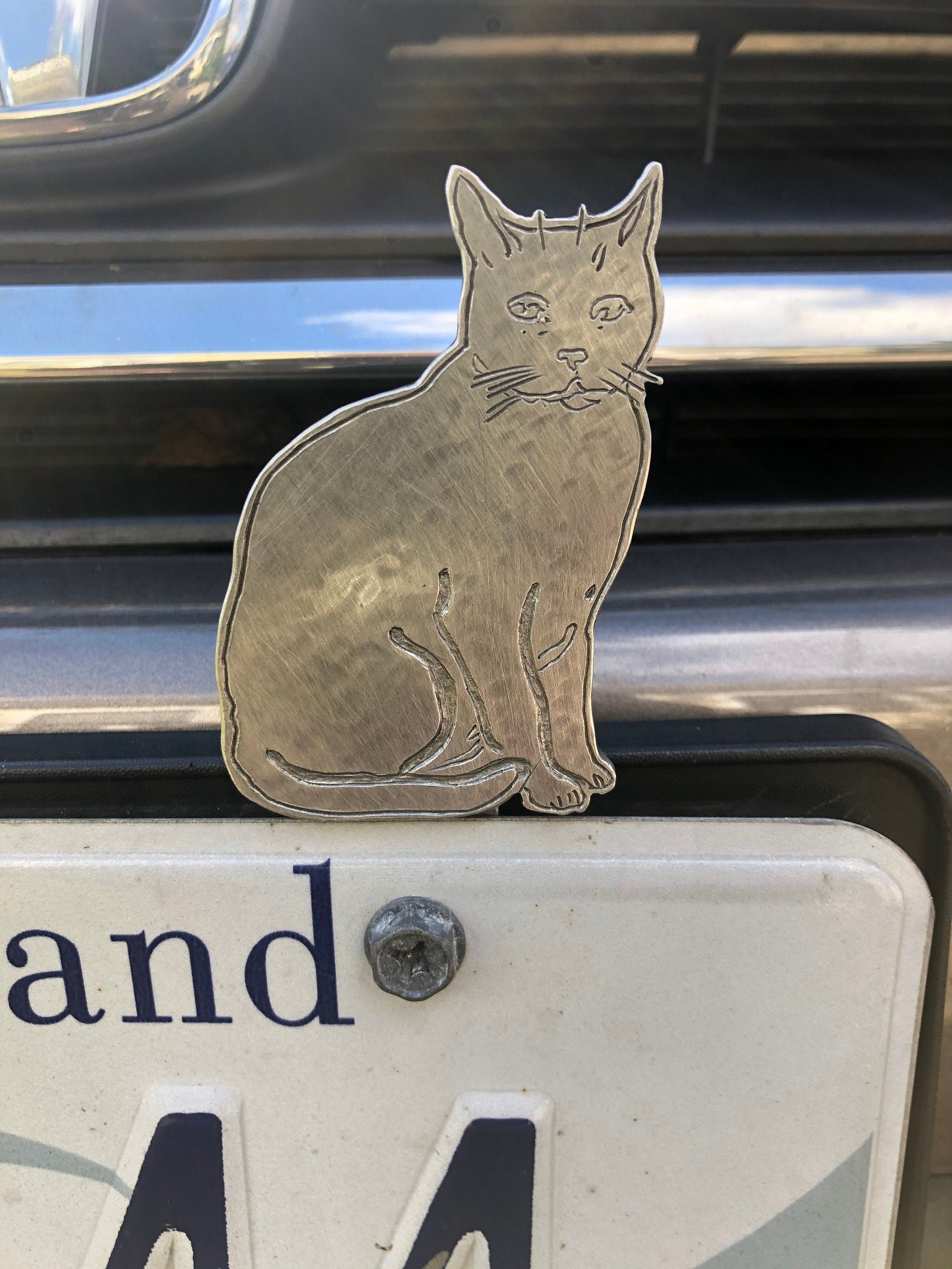Cat License Plate Topper Etsy