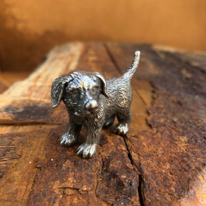Puppy Labradore Pewter Figurine