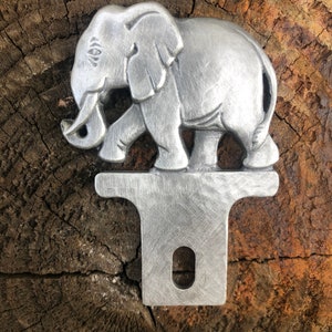 Lucky Elephant License Plate Topper