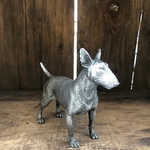 Bull Terrier  Pewter Figurine