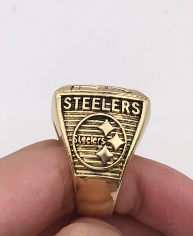 1974 Pittsburgh Steelers Super Bowl Championship Ring 18k Heavy Gold Plated *USA*