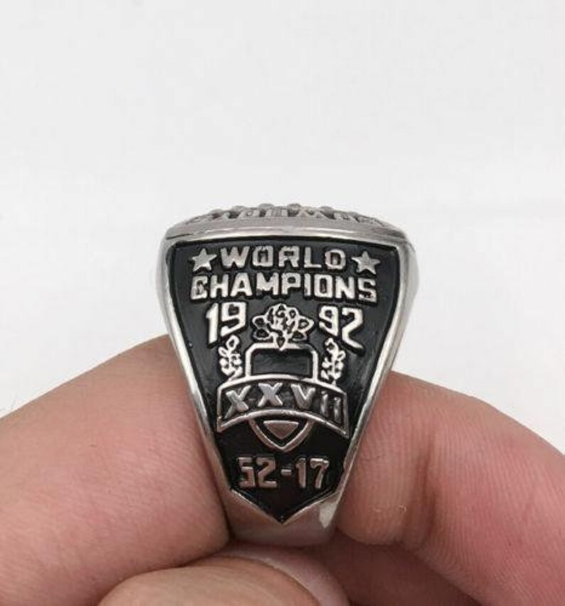 1992 Dallas Cowboys Super Bowl Championship Ring 18k Heavy Gold Plated Size 11 *USA*