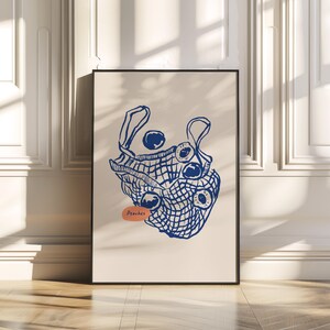 Fruit Market Wall Art Modern Style, Posters With Food, Vintage Food Poster, Food Stall Wall Art, Kitchen Decor, Modern Food Digital Print