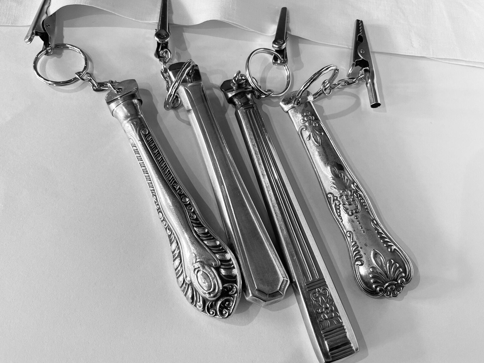 Tablecloth Weights From Recycled Silver Plated Cutlery for Etsy UK