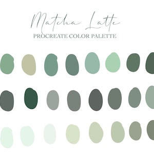 Procreate Color Palette | Matcha Latte