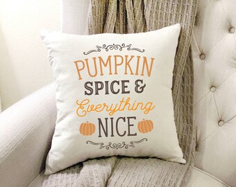 Pumpkin Spice #11- 18x18 inch pillow cover