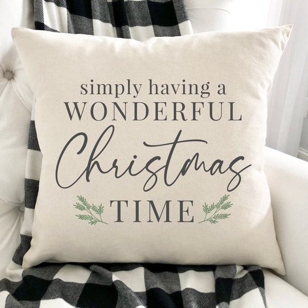 Simply Having a Wonderful Christmas #1 PillowCover 17x17inch