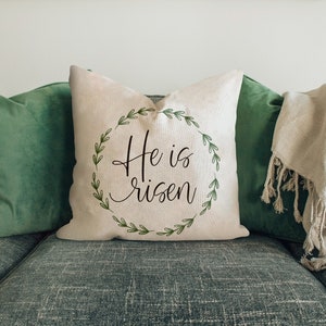 He Is Risen #7 Spring Pillow Cover 18x18 inch