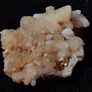 Stilbite crystal cluster in acrylic