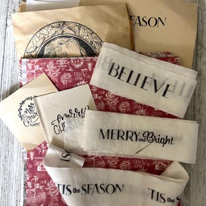 Holiday Vintage paper book pages bundle | vintage pages for scrapbooking ephemeral | free shipping