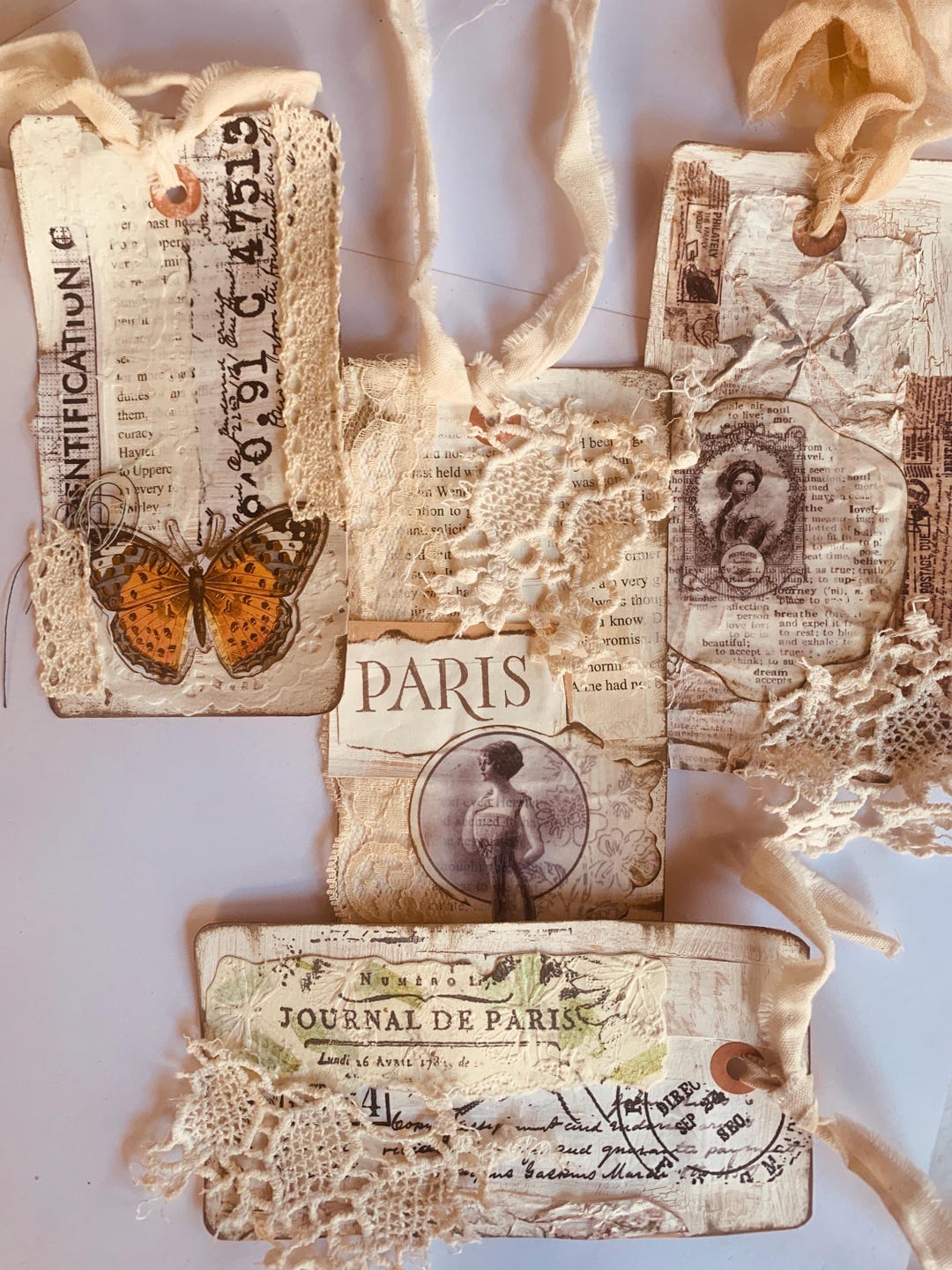 Shabby Chic Style With a Touch of Paris Vintage Style Gift Tags, Gift ...