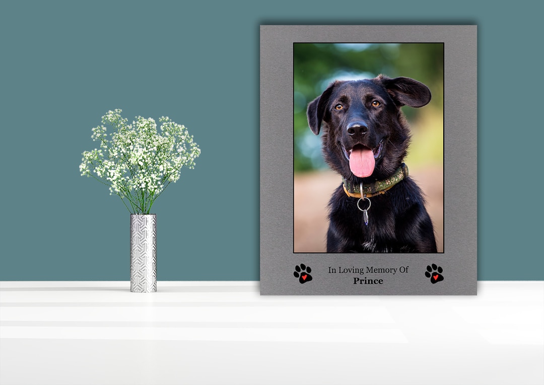 Pet Sympathy Gift in Loving Memory of Dog Frame Pet Loss Keepsake ...