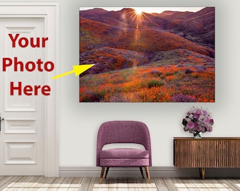 Custom Metal Print with Your Photo, Aluminum Print, Metal Wall Art