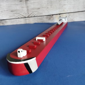 Great Lakes Freighter Model Ship - Wooden Replica of the Edwin H. Gott