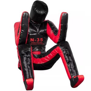 N-35 Muñeco de entrenamiento Alien Head Vinilo 180 cm, Resistente, Autodefensa, BJJ, MMA, Grappling, Muay Thai, Judo, Kickboxing, Muñeco de lanzamiento