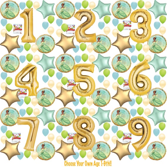 Princess And The Frog Tiana Party Supplies Birthday Balloon Etsy