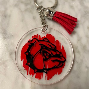 Bulldogge Schlüsselanhänger - Geschenk für Sie - Geschenk für graduierte - Geburtstagsgeschenk - Geschenk für Papa - Geschenk für Tochter - Geschenk für Mutter - Weihnachtsgeschenk