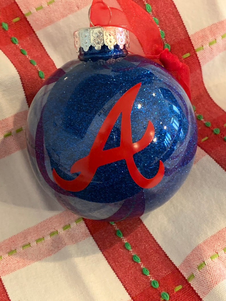 Atlanta Braves Christmas Ornament Etsy