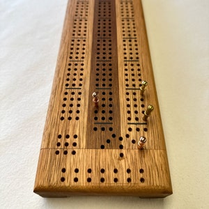 Berken &notenhouten cribbage board