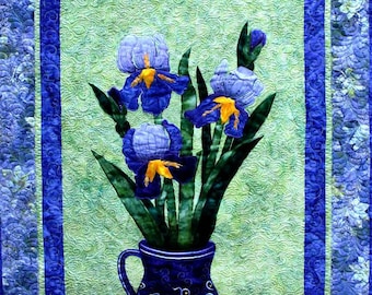 Irises quilt pattern