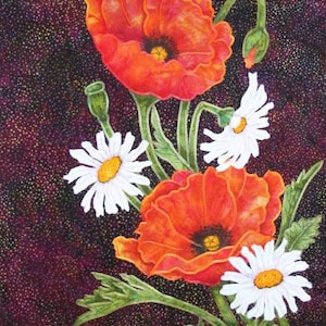 Poppies & Daisies Quilt Pattern