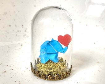 Elephant Gift New Born Gift Paper Home decor Origami Elephant Love Gift Terrarium Jewelry