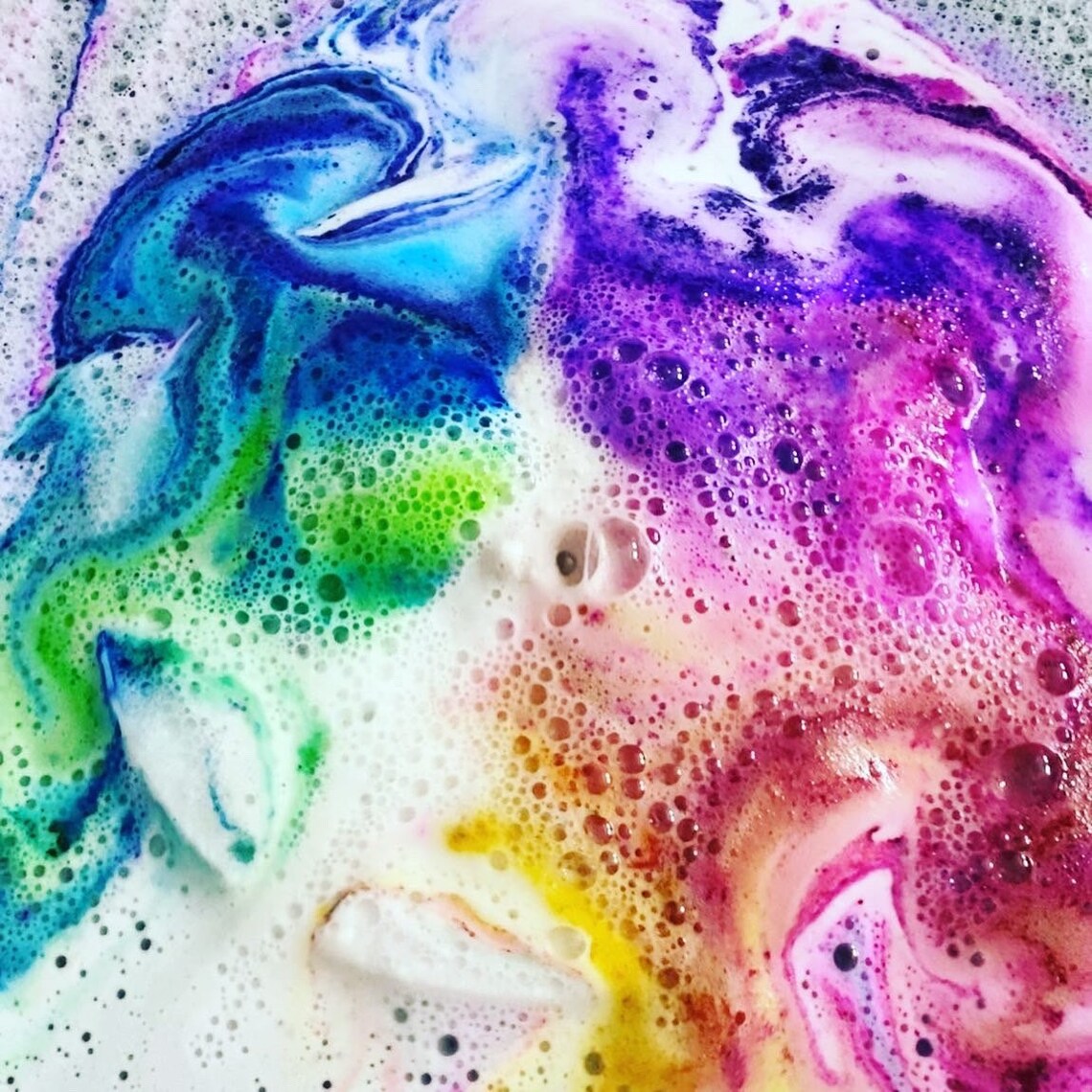 Silver lining Rainbow bath bomb fizz kids magic avobath Etsy