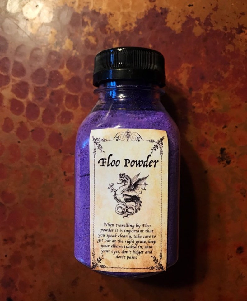Floo powder bubbling bomb dust Harry Potter potion elixer Etsy