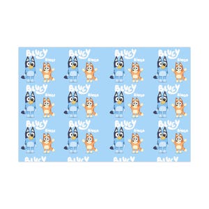 Papeles de regalo con temática azul para cumpleaños o Navidad.