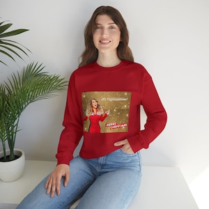 Mariah Carey Christmas It&#39;s Time Unisex Heavy Blend™ Crewneck Sweatshirt