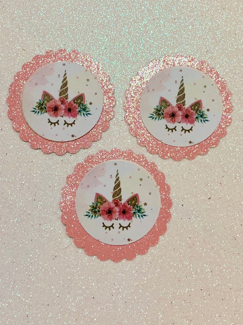 unicorn pacifier necklaces - unicorn tags party favor tags unicorn baby shower craft supplies birthday party favor tags