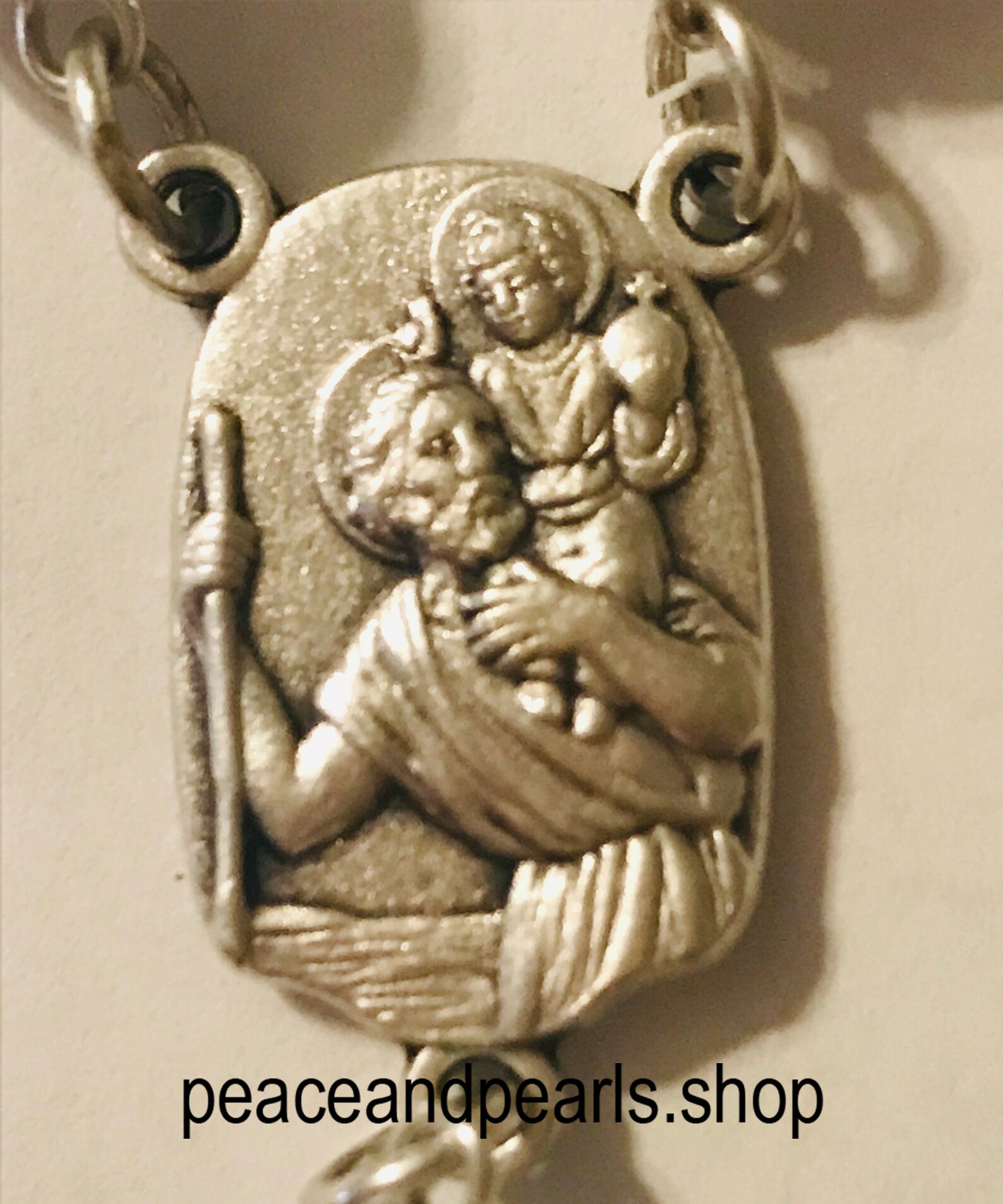 St. Christopher Car Rosary Patron Saint of Drivers Etsy.de