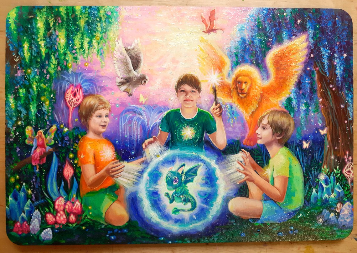 Example of Healing Painting to Order by your Photo Personal Etsy