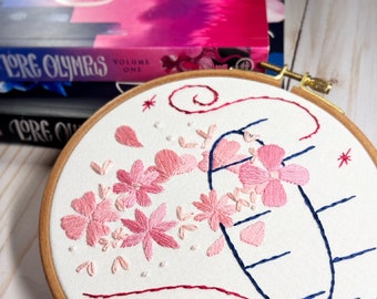Lore Olympus Inspired Beginner Embroidery Pattern