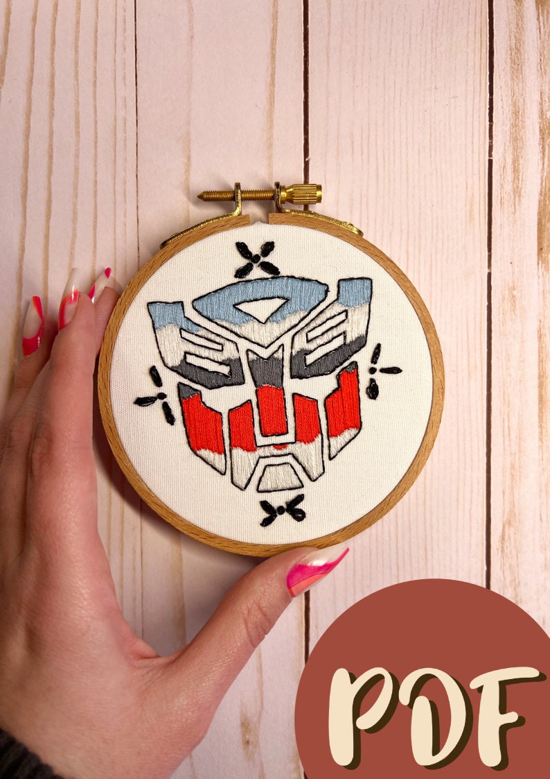 Transformers Inspired Autobot Logo 4 Inch Embroidery Pattern - Etsy