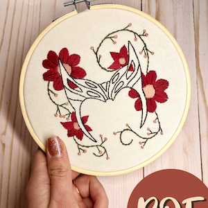 Scarlet Witch Inspired Beginner Embroidery Pattern