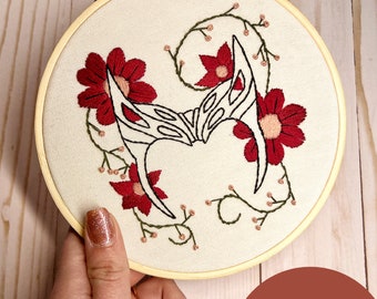 Scarlet Witch Inspired Beginner Embroidery Pattern
