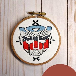 Transformers Inspired Autobot Logo 4 Inch Embroidery Pattern