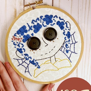 Coraline Inspired Embroidery Pattern