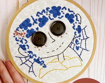 Coraline Inspired Embroidery Pattern