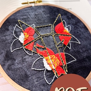 Red Rising Inspired Embroidery Pattern
