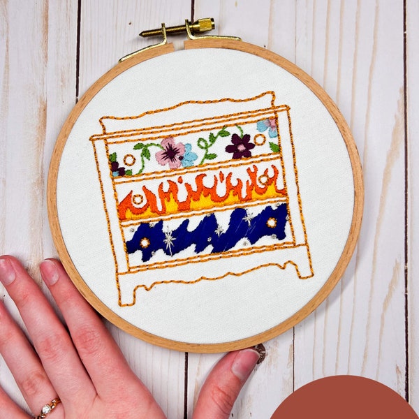ACOTAR Inspired Archeron Sister Dresser Embroidery Pattern