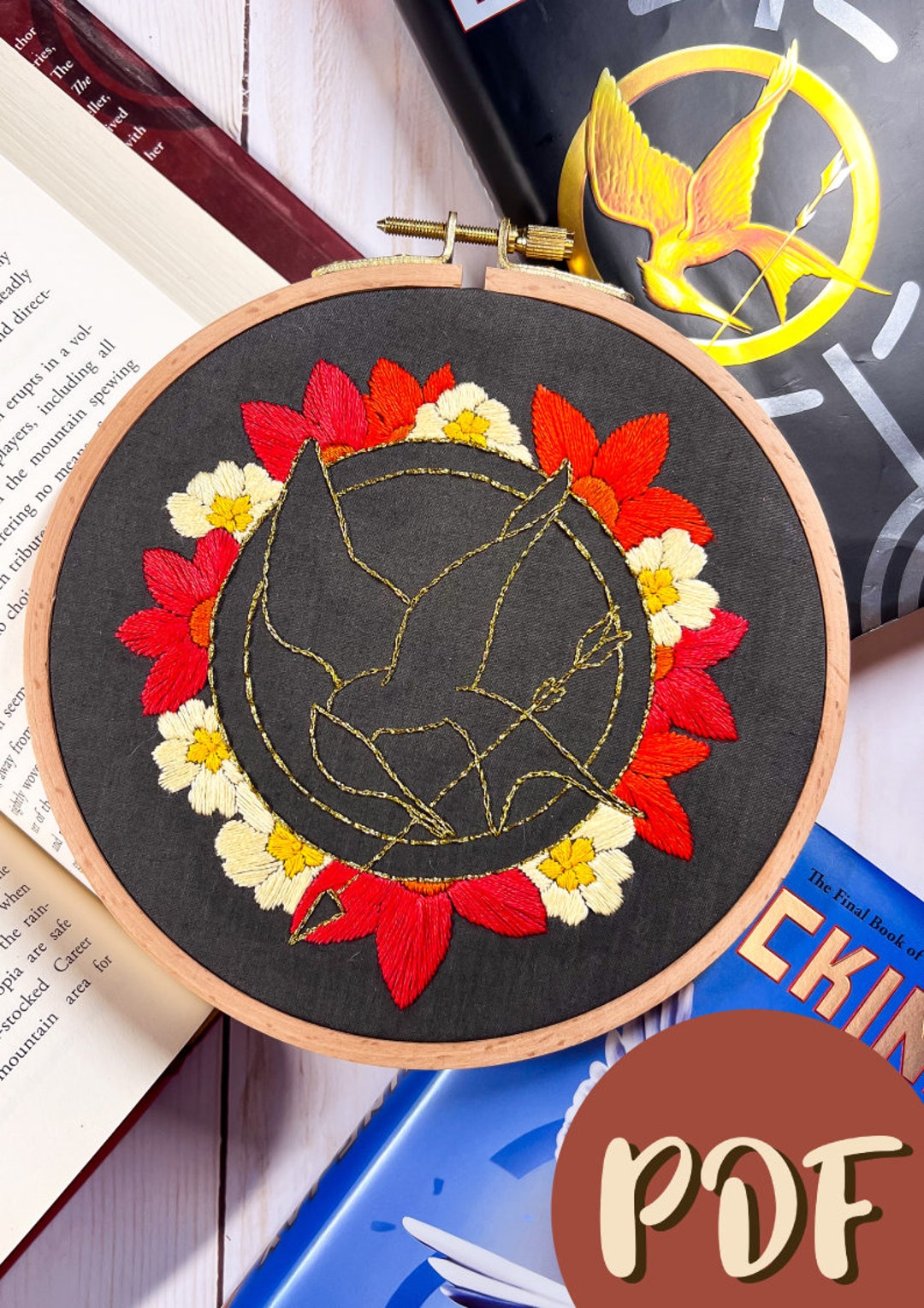 Patterns Hunger Hunger Games Inspired Beginner Friendly Embroidery Pattern - Etsy