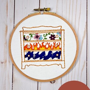 ACOTAR Inspired Archeron Sister Dresser Embroidery Pattern - Etsy