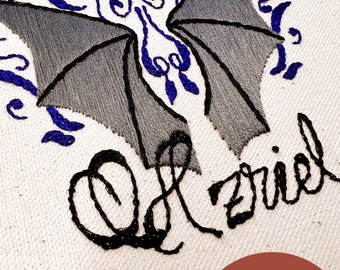 Azriel ACOTAR Inspired Embroidery Pattern