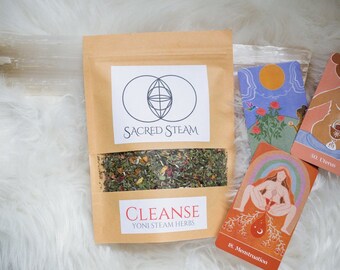 Cleanse Yoni Steam Herbs - 20 steams - Organic and Reiki Infused