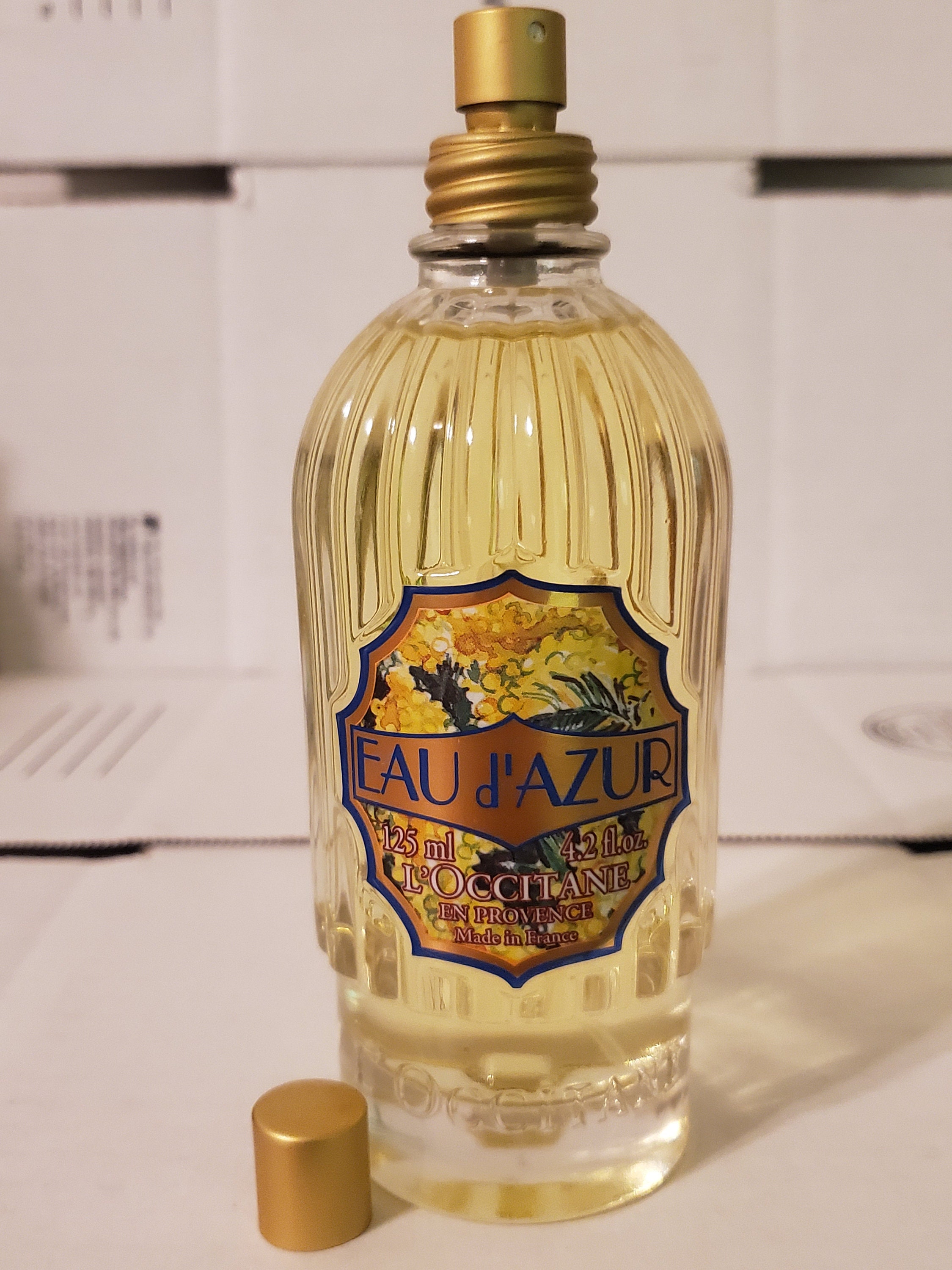 L'occitane Eau D'azur Le Mimosa Edt Spray Unboxed NEW 4.2 Oz. - Etsy